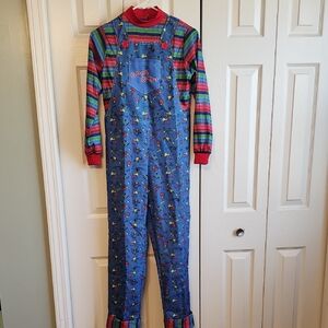 Chucky Good Guys Halloween Overalls Jumpsuit - Large Child / Small Adult Size